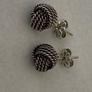 Tiffany & Co. Silver Twisted Earrings